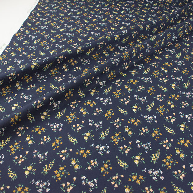 生地 LIBERTY FABRICS リバティ・ファブリックス オーガニックタナローン 2024SS Zara ザラ(157J906) C.ネイビー 09Ac03j