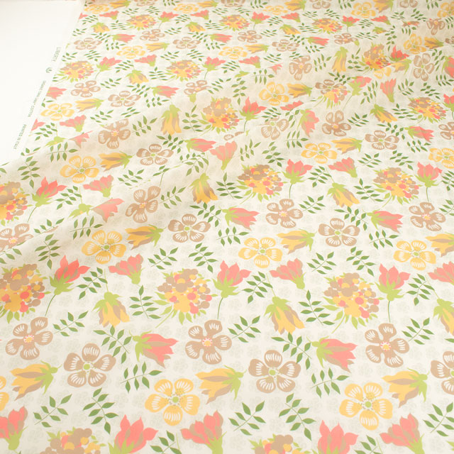 生地 LIBERTY FABRICS リバティ・ファブリックス オーガニックタナローン 2024SS Eddie エディ(157J909) A.イエロー 09Ac03j