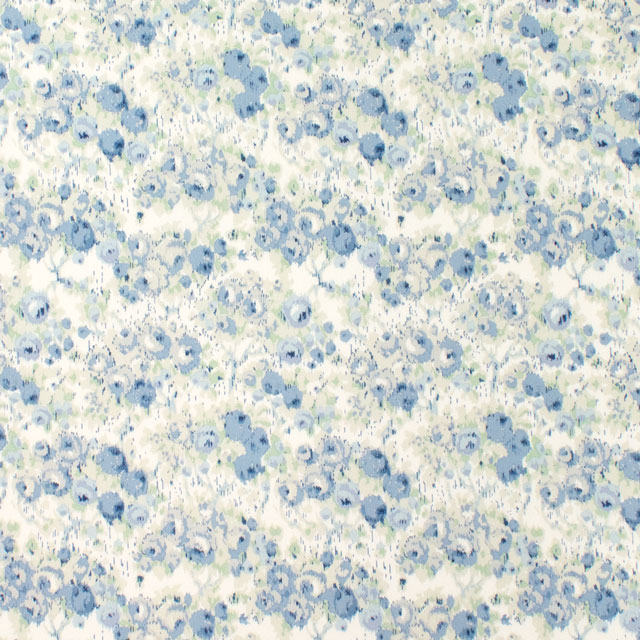 生地 LIBERTY FABRICS リバティ・ファブリックス オーガニックタナローン 2024SS Carolyn キャロリン(157J911) B.ブルー 09Ac03j