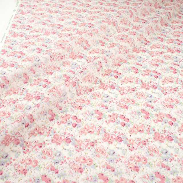 生地 LIBERTY FABRICS リバティ・ファブリックス オーガニックタナローン 2024SS Carolyn キャロリン(157J911) D.ピンク 09Ac03j