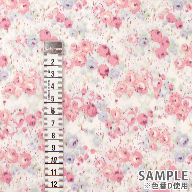 生地 LIBERTY FABRICS リバティ・ファブリックス オーガニックタナローン 2024SS Carolyn キャロリン(157J911) B.ブルー 09Ac03j