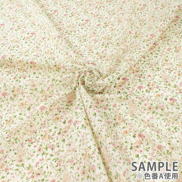 生地 LIBERTY FABRICS リバティ・ファブリックス オーガニックタナローン 2024SS Beatrice ベアトリス(157J912) A.アイボリー 09Ac04j