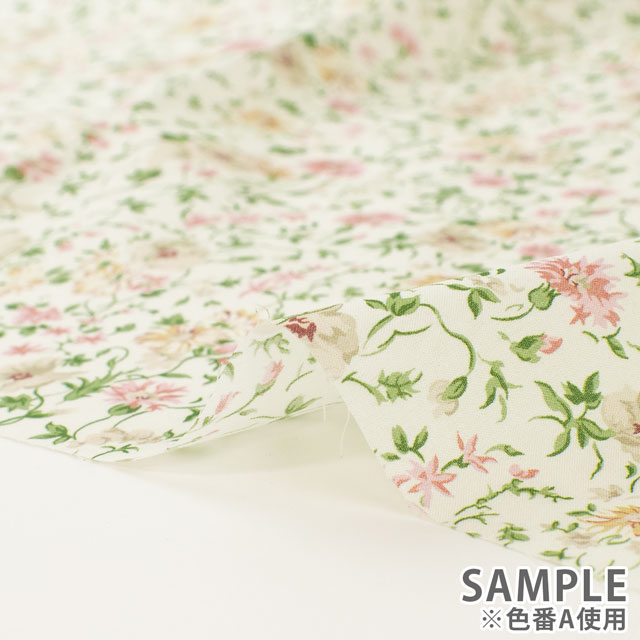 生地 LIBERTY FABRICS リバティ・ファブリックス オーガニックタナローン 2024SS Beatrice ベアトリス(157J912) A.アイボリー 09Ac04j