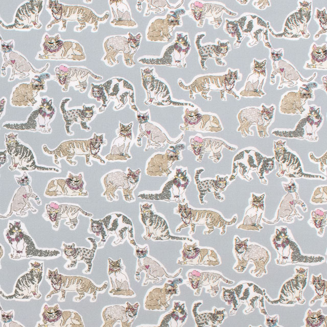 生地 LIBERTY FABRICS リバティ・ファブリックス オーガニックタナローン 2025SS Willoughby Mews ウィロビー・ミューズ(25-157J74904) 25DU.グレー 09Ac03j