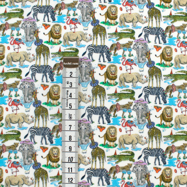 生地 LIBERTY FABRICS リバティ・ファブリックス オーガニックタナローン 2025SS Pool Party プール・パーティ(25-157J74911) 25AU.オフ 09Ac03j