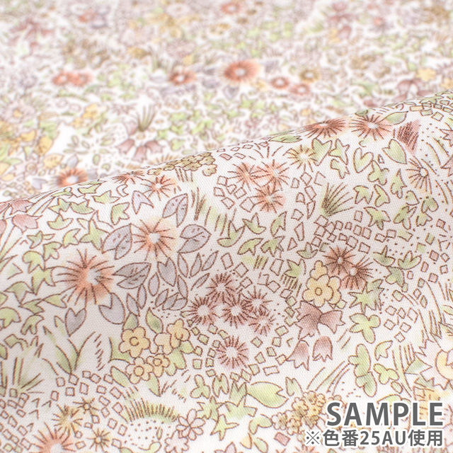 生地 LIBERTY FABRICS リバティ・ファブリックス オーガニックタナローン 2025AW Callaghan Garden カラハン・ガーデン(25-157J928) 25BU.ブルー 09Ac03j