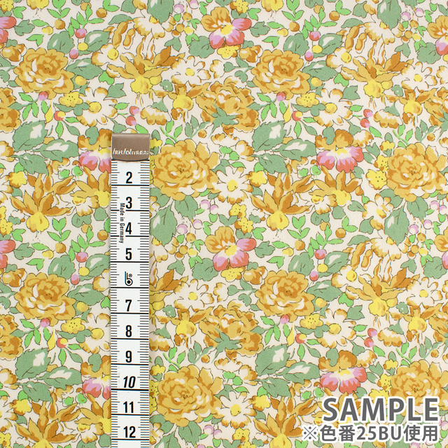 生地 LIBERTY FABRICS リバティ・ファブリックス オーガニックタナローン 2025AW Powis Rose ポウィス・ローズ(25-157J931) 25BU.イエロー 09Ac03j