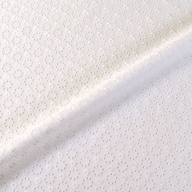 生地 綿レース 小花サークル(M0441040) 2.オフ 99Zz99_