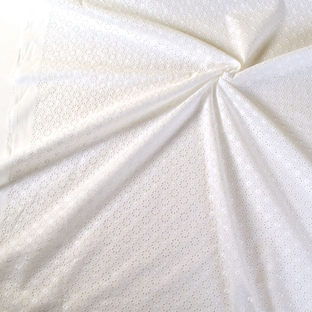 生地 綿レース 小花サークル(M0441040) 2.オフ 99Zz99_