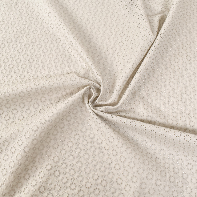 生地 綿レース 小花サークル(M0441040) 2.オフ 99Zz99_