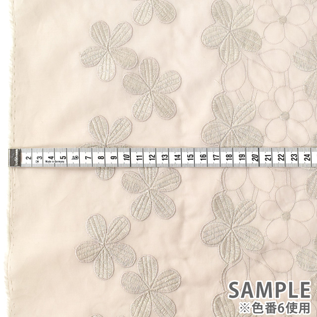 生地 綿レース 大花(M913081) 1.白 99Zz99_