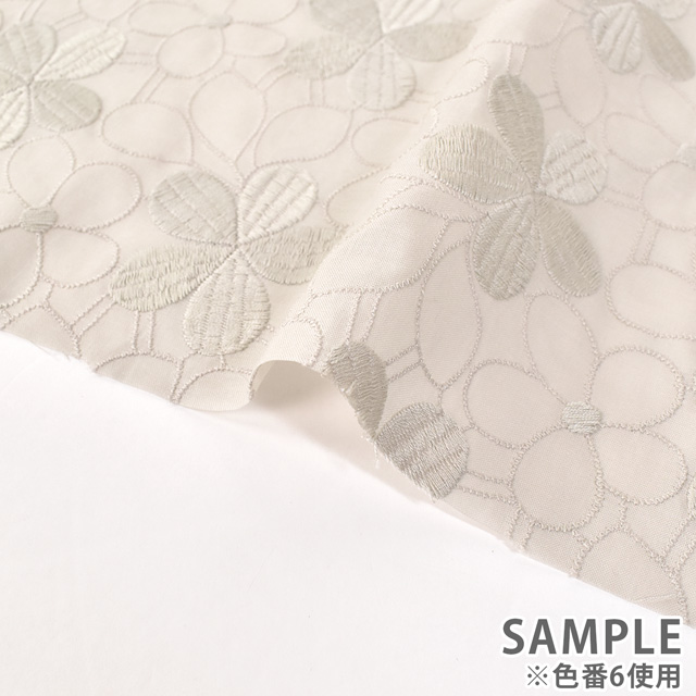 生地 綿レース 大花(M913081) 1.白 99Zz99_