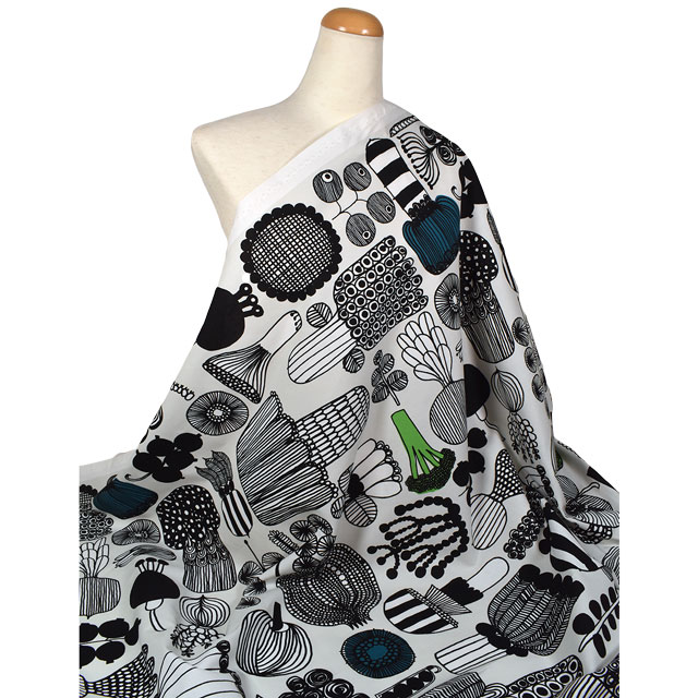 生地 marimekko-マリメッコ- プータルフリンパルハート (063310) 960.ライトグレー 09Ac04_