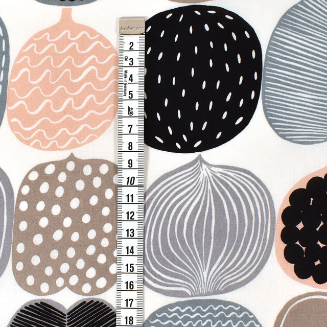 生地 marimekko-マリメッコ- コンポッティ (065779) 180.ホワイト×ベージュ×グレー 09Ac04_