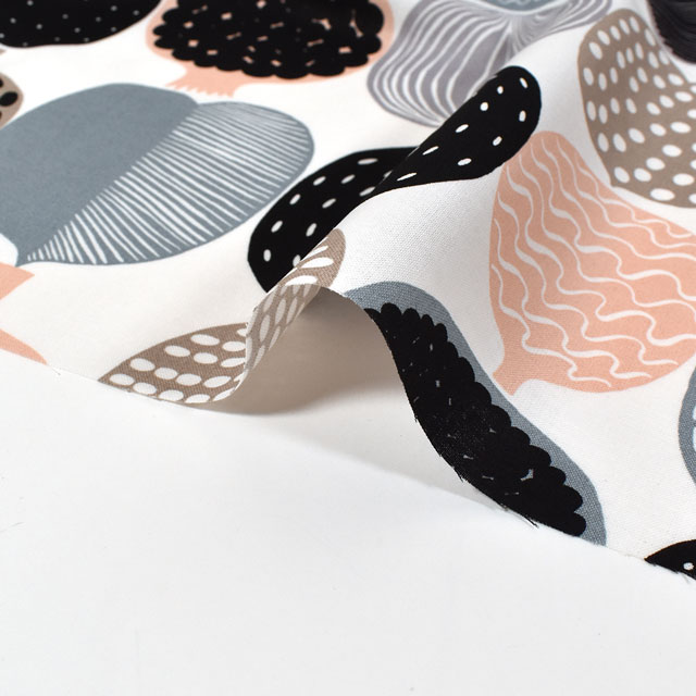 生地 marimekko-マリメッコ- コンポッティ (065779) 180.ホワイト×ベージュ×グレー 09Ac04_