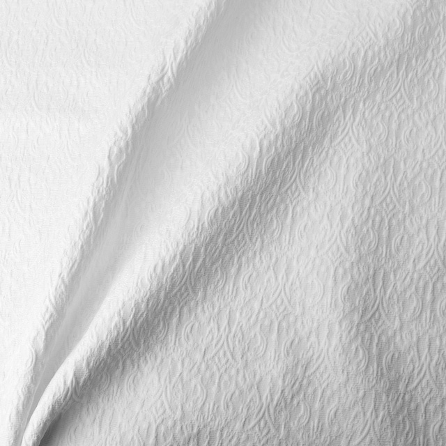 生地 バタフライジャガード(ME7619) 11.ホワイト 10Aa05_