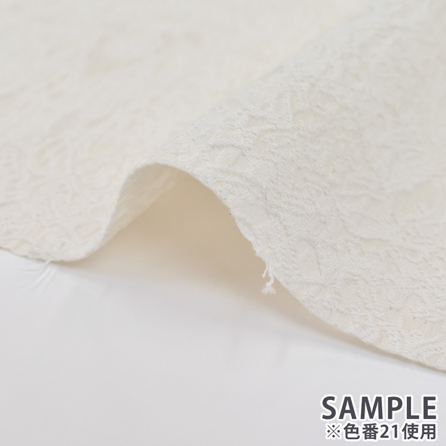 生地 ストレッチアビージャガード(ME7920) 12.ブラック×ホワイト 10Aa05_