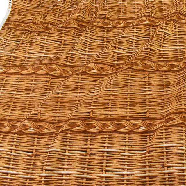 生地 バスケットプリント(MI39403) 1.ベージュ系 09Ae99_