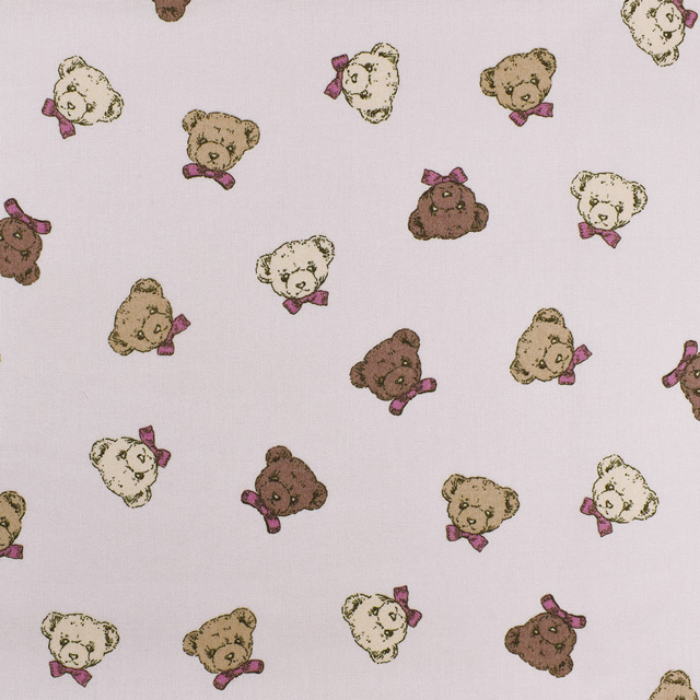 生地 milk latte-ミルクラテ- ふわくま/シーチング(MLJS) 4A.アイボリー 09Ae99_