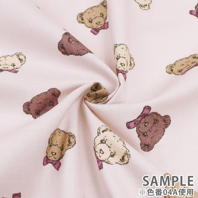 生地 milk latte-ミルクラテ- ふわくま/シーチング(MLJS) 4A.アイボリー 09Ae99_