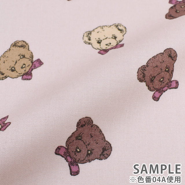 生地 milk latte-ミルクラテ- ふわくま/シーチング(MLJS) 4A.アイボリー 09Ae99_