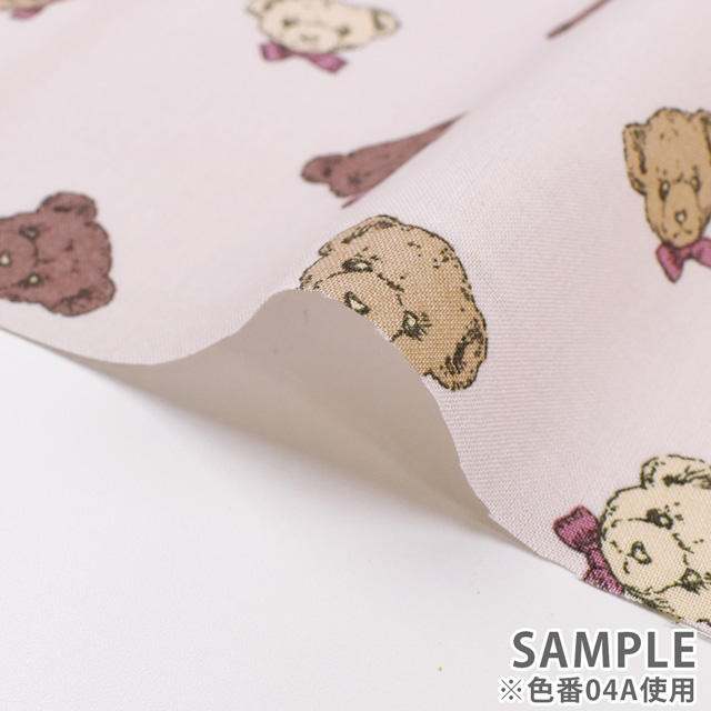 生地 milk latte-ミルクラテ- ふわくま/シーチング(MLJS) 4A.アイボリー 09Ae99_