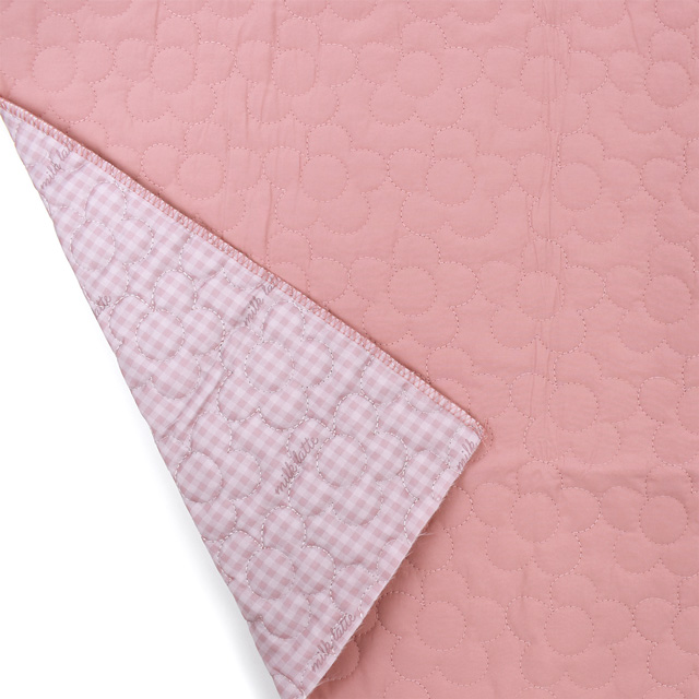 生地 milk latte-ミルクラテ- リバーシブルデザインキルト フラワー/キルティング 幅130cm×長さ50cm 1枚入り 1A.ピンク 99Zz99_