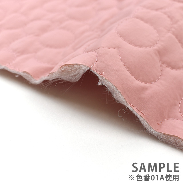 生地 milk latte-ミルクラテ- リバーシブルデザインキルト フラワー/キルティング 幅130cm×長さ50cm 1枚入り 1A.ピンク 99Zz99_