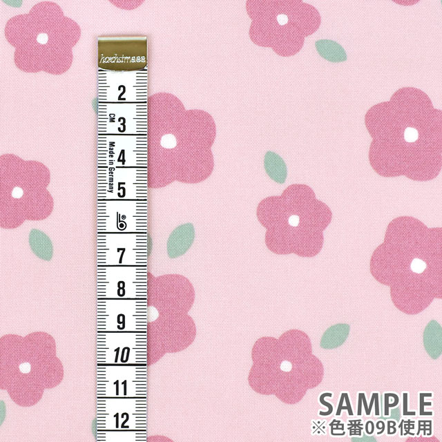 生地 milk latte-ミルクラテ- フラワー/シーチング(MLJS) 9B.ピンク 99Zz99_