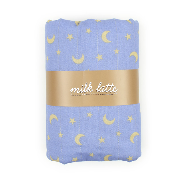 生地 milk latte-ミルクラテ- ムーンスター/キルティング 幅105cm×長さ50cm 1枚入り（CQMLJS） 10B.ブルー 99Zz99_