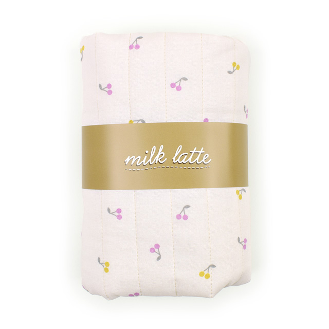 生地 milk latte-ミルクラテ- チェリー/キルティング 幅105cm×長さ50cm 1枚入り（CQMLJS） 11A.カラフル 99Zz99_