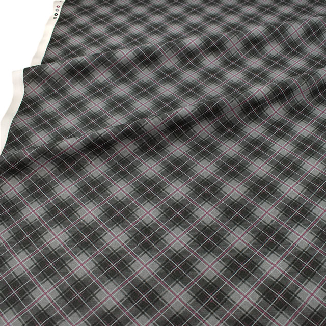 生地 milk latte-ミルクラテ- チェック/シーチング(MLJS) 17B.グレー 09Ae99_