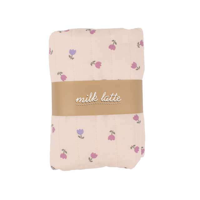 生地 milk latte-ミルクラテ- チューリップ/キルティング 幅105cm×長さ50cm 1枚入り(CQMLJS) 15A.アイボリー 09Ad07_