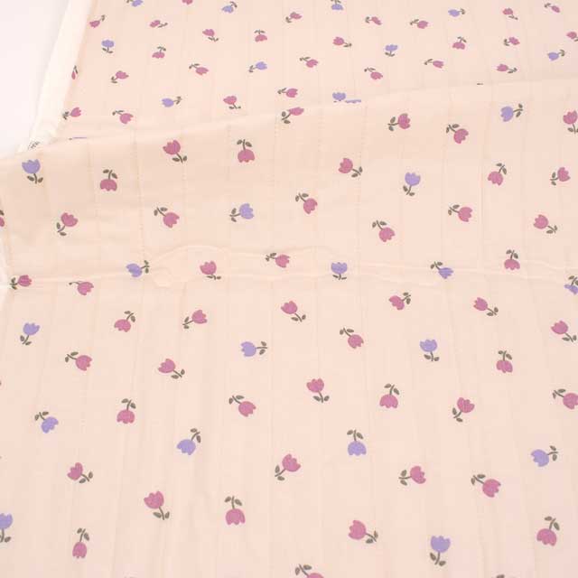 生地 milk latte-ミルクラテ- チューリップ/キルティング 幅105cm×長さ50cm 1枚入り(CQMLJS) 15A.アイボリー 09Ad07_