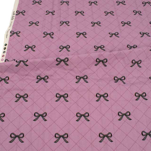 生地 milk latte-ミルクラテ- リボン/キルティング 幅105cm×長さ50cm 1枚入り(CQMLJS) 16A.ピンク 09Ad07_