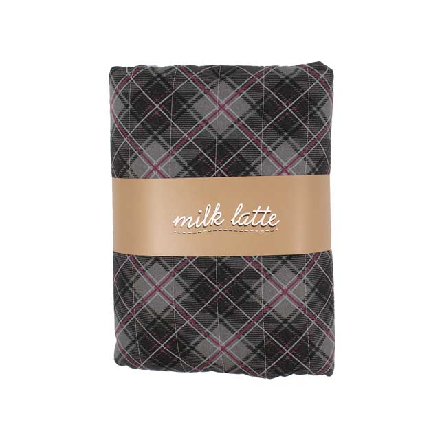 生地 milk latte-ミルクラテ- チェック/キルティング 幅105cm×長さ50cm 1枚入り(CQMLJS) 17B.グレー 09Ad07_