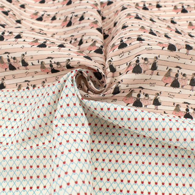 カットクロス ミニチュア生地 くらはしれい 音色/ローン(MNLK-02) 06Ab99_