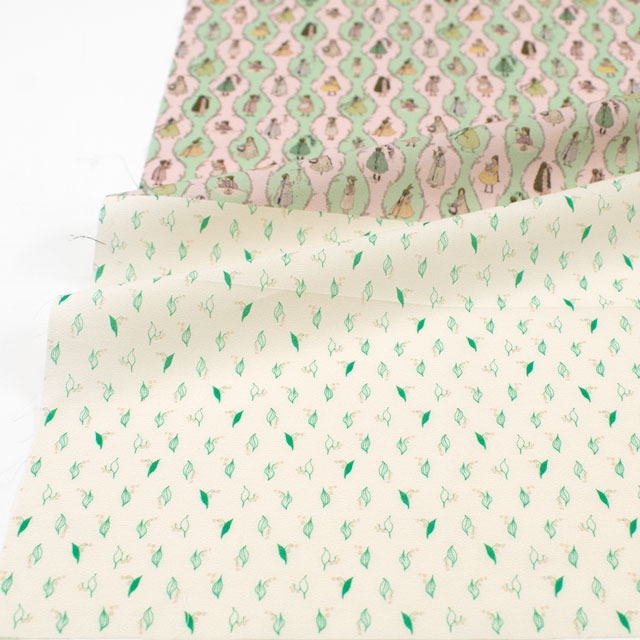 カットクロス ミニチュア生地 くらはしれい うさぎのパペット/ローン(MNLK-06) 06Ab99_