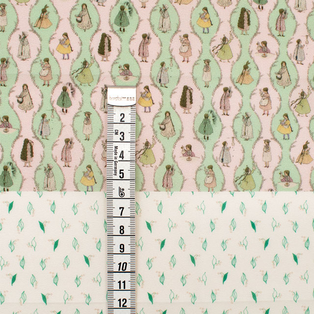 カットクロス ミニチュア生地 くらはしれい うさぎのパペット/ローン(MNLK-06) 06Ab99_