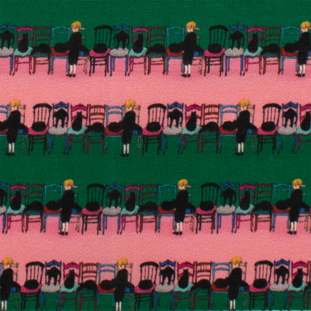 カットクロス ミニチュア生地 くらはしれい 椅子取りゲーム/ローン(MNLK-07) 06Ab99_