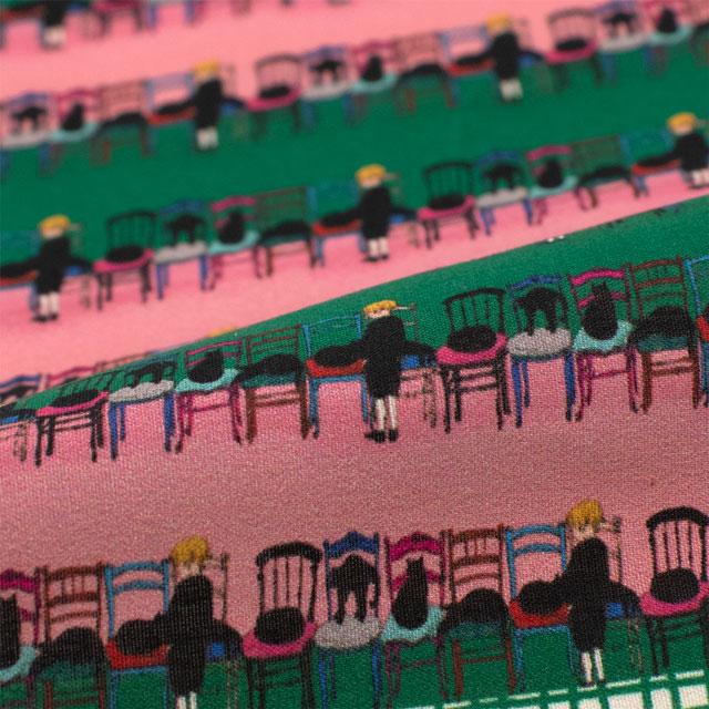 カットクロス ミニチュア生地 くらはしれい 椅子取りゲーム/ローン(MNLK-07) 06Ab99_