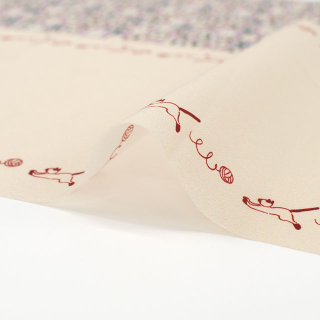 カットクロス ミニチュア生地 くらはしれい 猫の肖像/ローン(MNLK-08) 06Ab99_