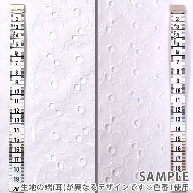 生地 綿レース お花柄(M0742180) 7.ミント 99Zz99_