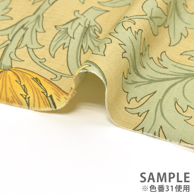 生地 moda-モダ- BEST OF MORRIS ANEMONE アネモネ/シーチング(8217) 34.グレー 09Ac04_