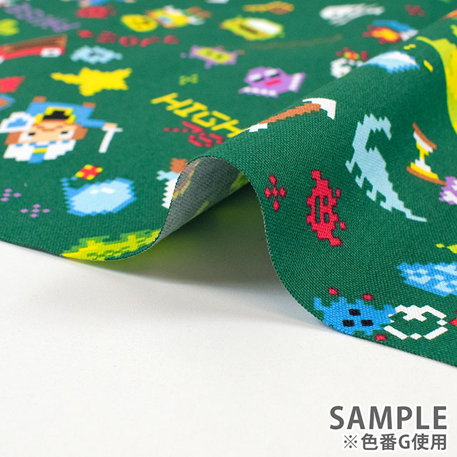 生地 お気に入りシリーズ ピクセルアーケードゲーム/オックス(MOWF-167) BK.ブラック 09Ae99_