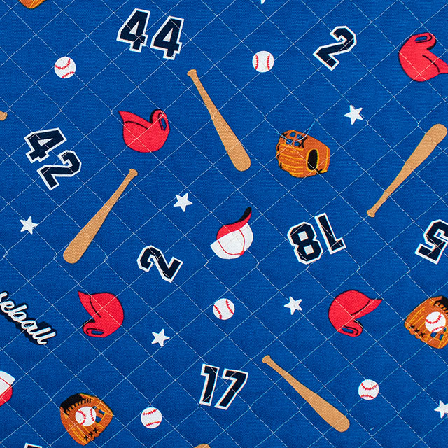 生地 お気に入りシリーズ ベースボールスター/キルティング(MOWF-165Q) BL.ブルー 09Ae99_