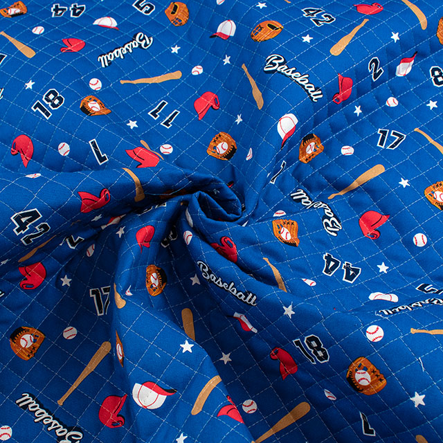 生地 お気に入りシリーズ ベースボールスター/キルティング(MOWF-165Q) BL.ブルー 09Ae99_