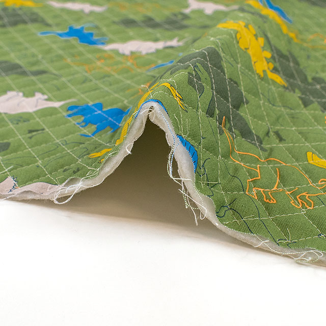 生地 お気に入りシリーズ シルエットダイナソー/キルティング(MOWF-166Q) G.グリーン 09Ae99_