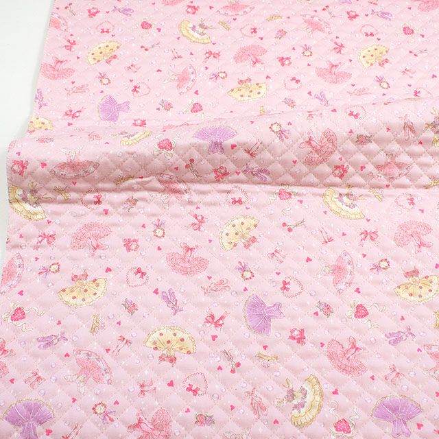 生地 お気に入りシリーズ バレエハート/キルティング(MOWF-173Q) P.ピンク 09Ae99_