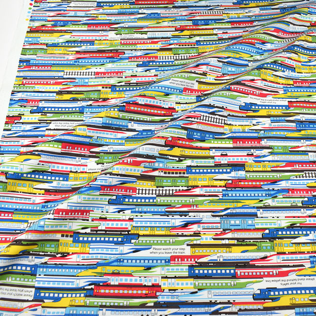 生地 お気に入りシリーズ トレイン大集合/オックス(MOWF-151) R.マルチ 09Ae99_